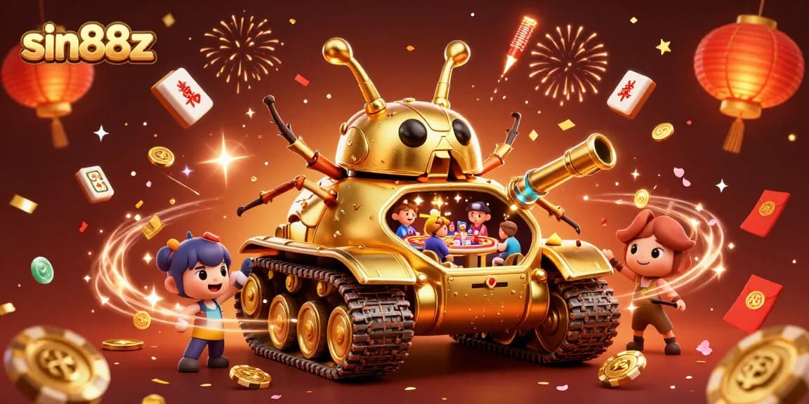 Sin88z brings excitement with a vibrant 3D casino tank, overflowing with games and celebrations.