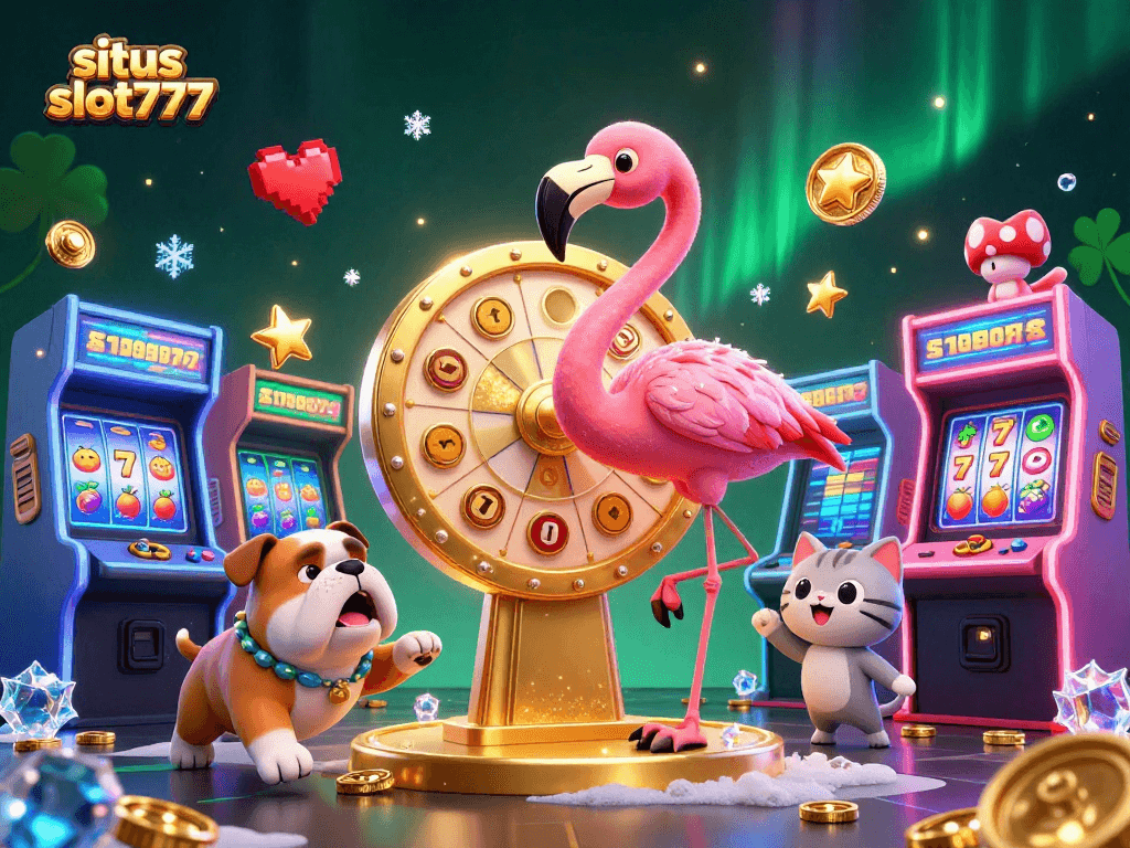 Join the excitement at situs slot777 with colorful characters and vibrant slot game elements!