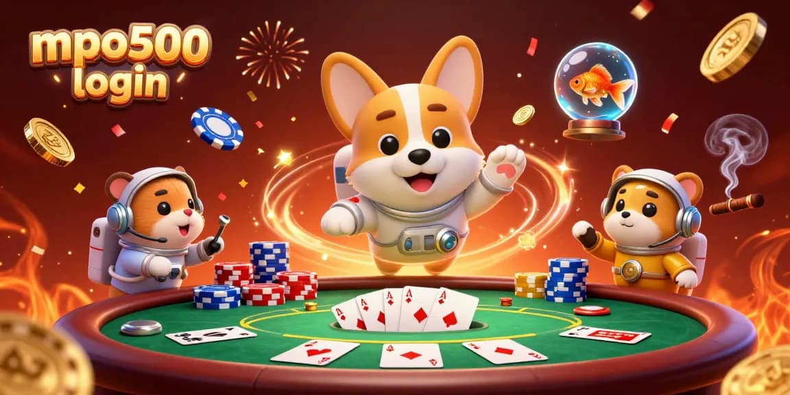 Experience seamless gaming with mpo500 login at our vibrant casino space station.