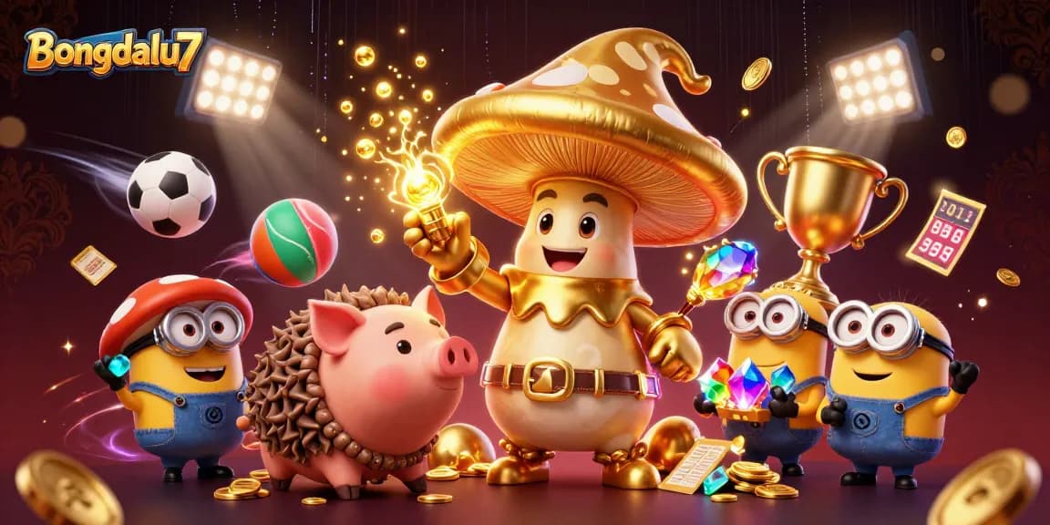 Bongdalu7 immerses bettors with a vibrant fantasy scene of gold and wealth in a dynamic gambling landscape.