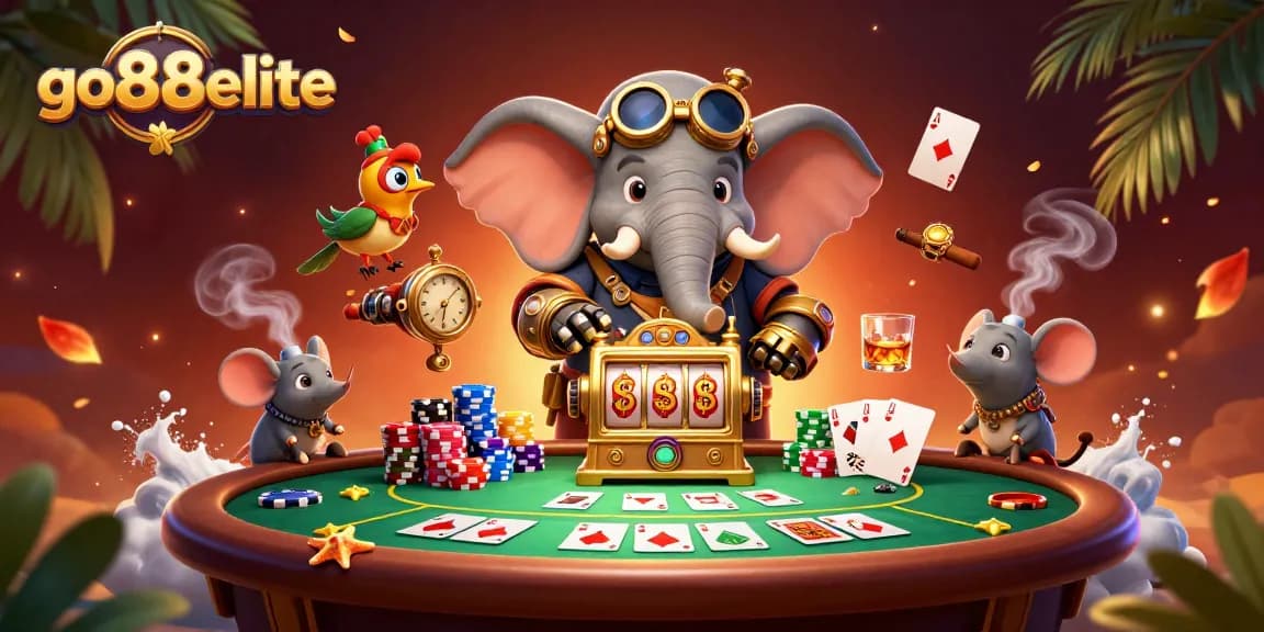 Win big with go88elite at the vibrant steampunk casino scene featuring exciting games.