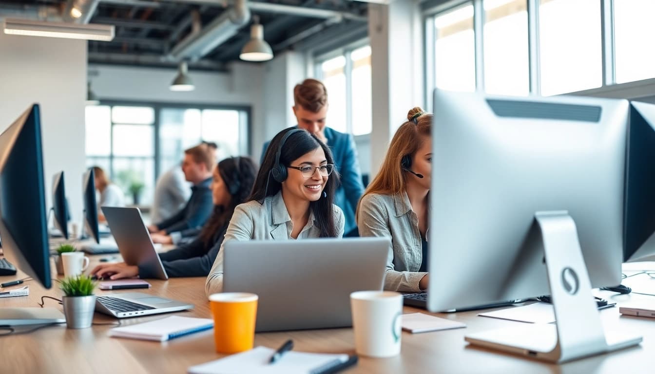 Deliver professional IT support for small business London in a collaborative office setting.
