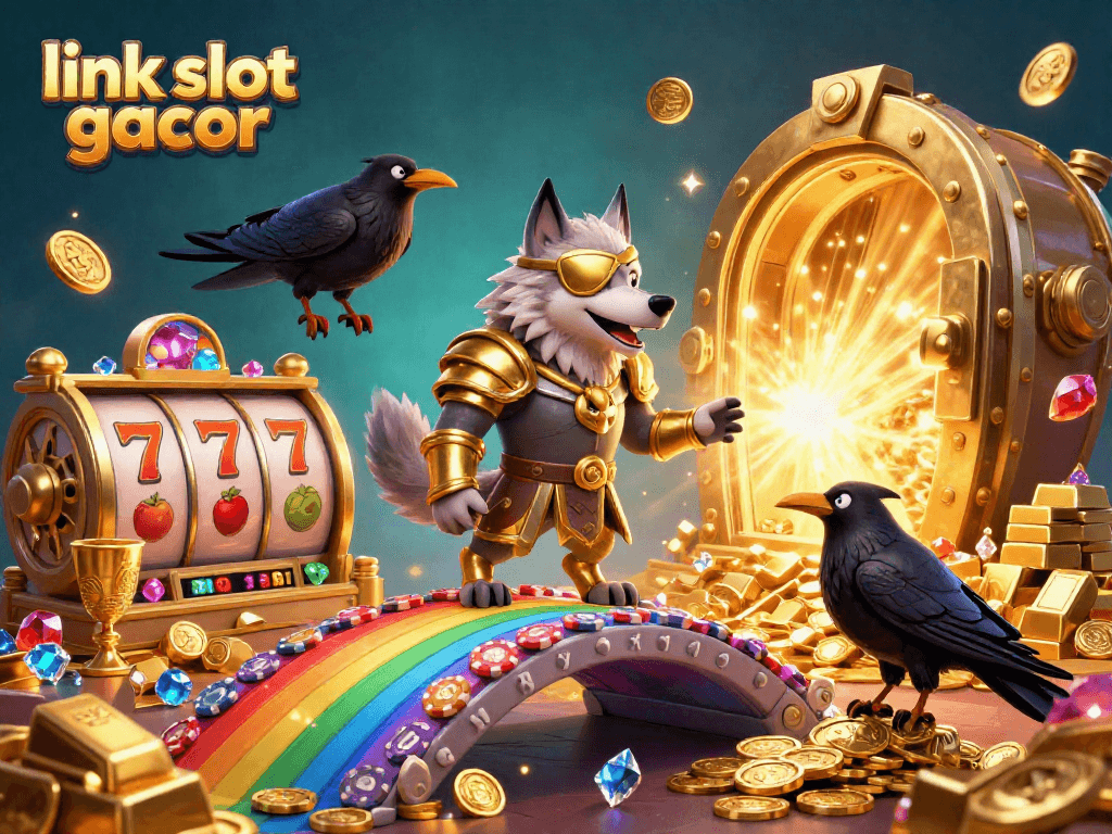Engage with the link slot gacor scene featuring Odin, ravens, and dynamic casino elements for gamers.