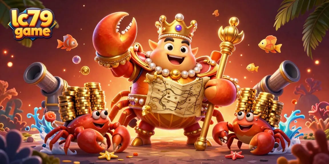 Bắn cá LC79 game, crab emperor cùng với nhiệm vụ săn thưởng hấp dẫn dưới nước.