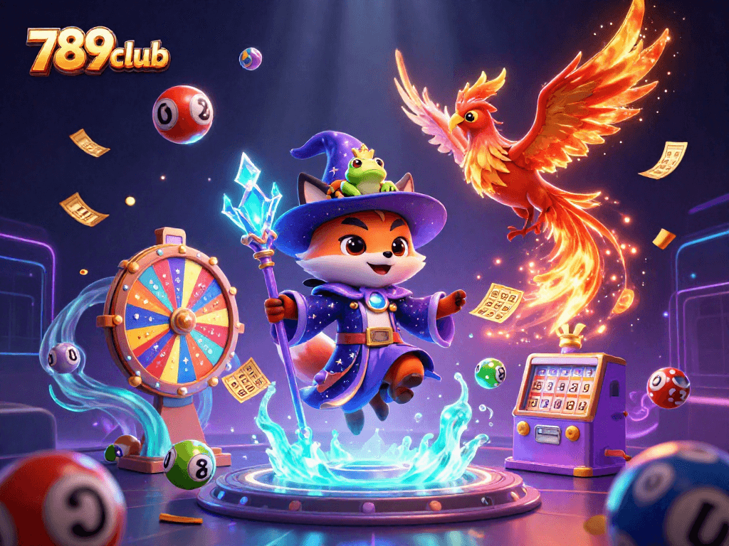 Experience thrilling wins at 789club with vibrant gaming elements in an enchanting 3D illustration.
