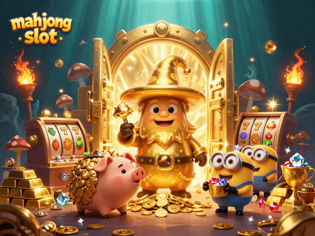 Experience the excitement of mahjong slot gameplay with magical characters and treasures.