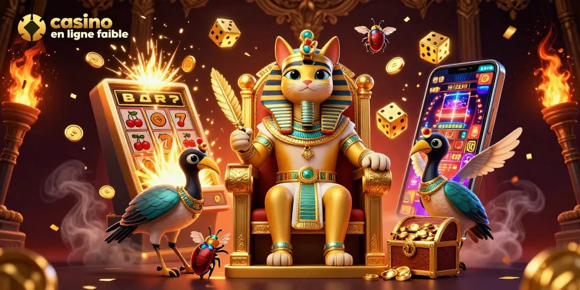 Jouer dans un casino en ligne fiable avec des symboles de gains éclatants et un décor royal.
