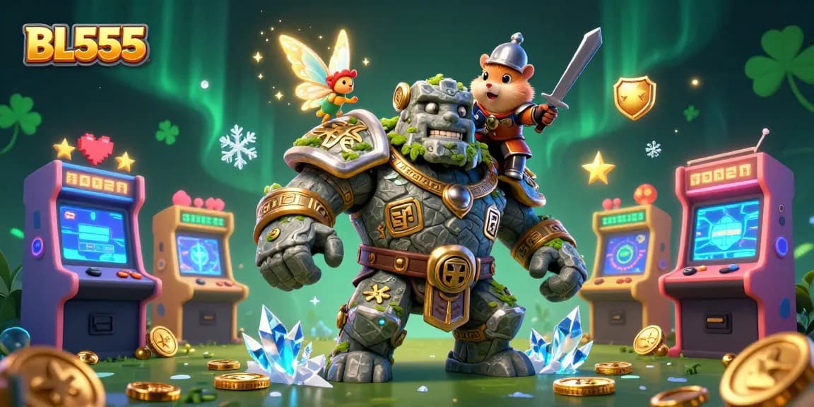 Engage with BL555, the premier online casino experience featuring vibrant gaming elements and enchanting characters.