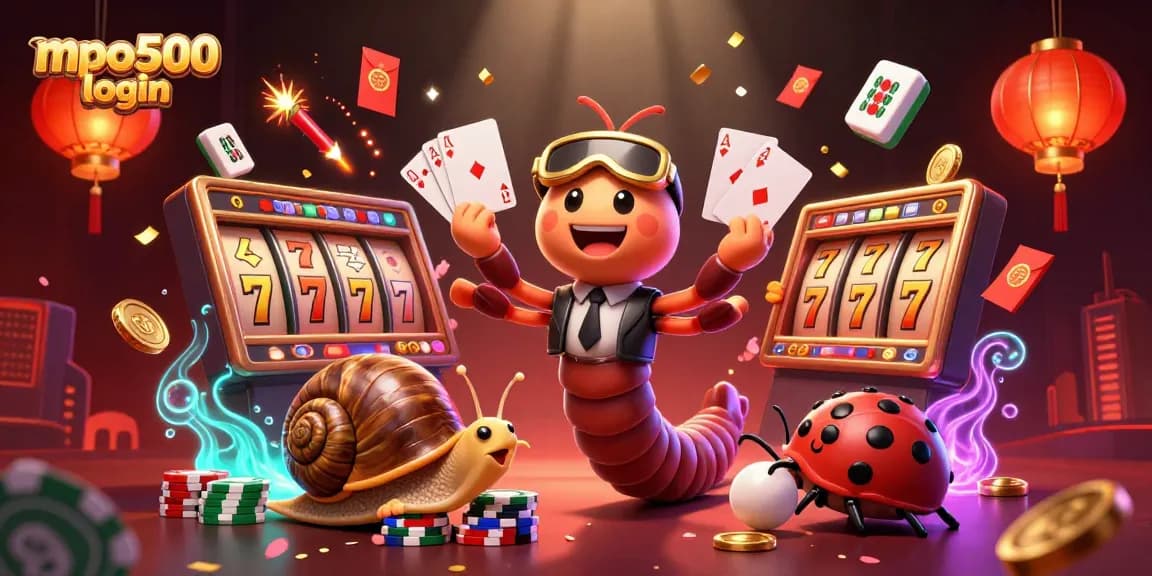 Engage in thrilling gameplay at mpo500 login with vibrant 3D casino characters and exciting game elements.