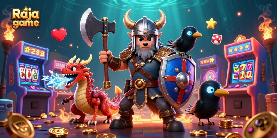 Engage with Raja game through thrilling lottery games and color predictions in this vibrant illustration.