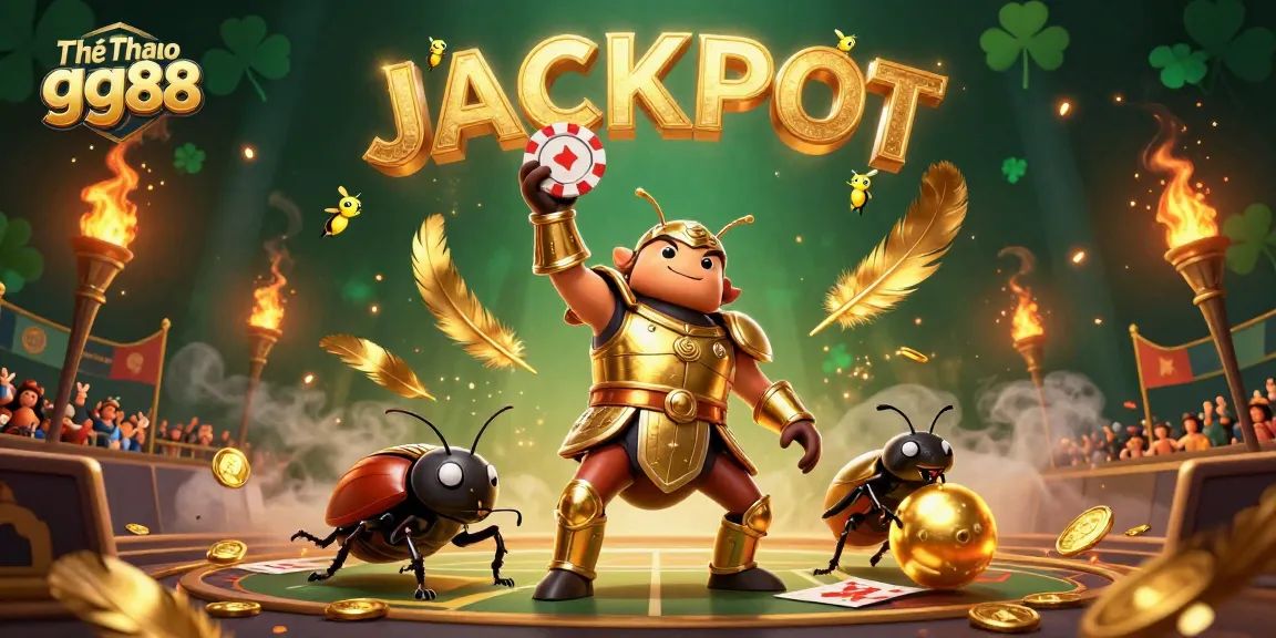 Engage in thrilling sports betting action with Thể Thao gg88; illustrated victory scene featuring dynamic sports elements.