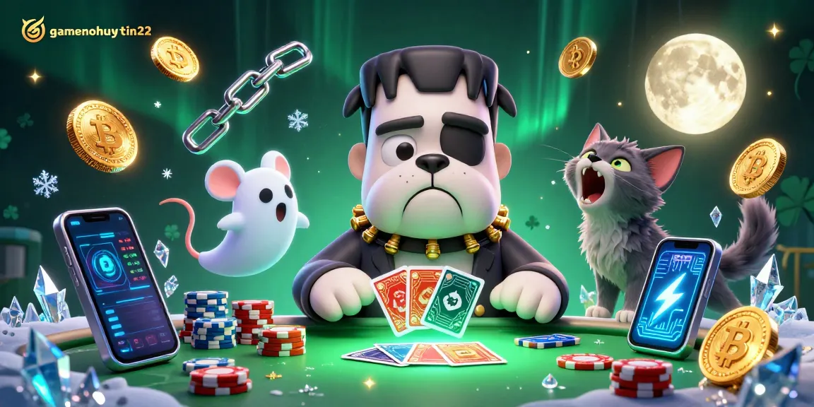Experience thrilling Pai Gow action at gamenohuuytin22 with vibrant characters and crypto elements!