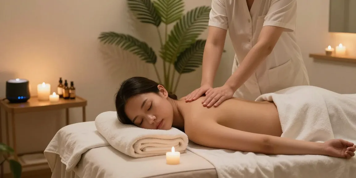 Experience a relaxing 파주op massage in a soothing spa ambiance.