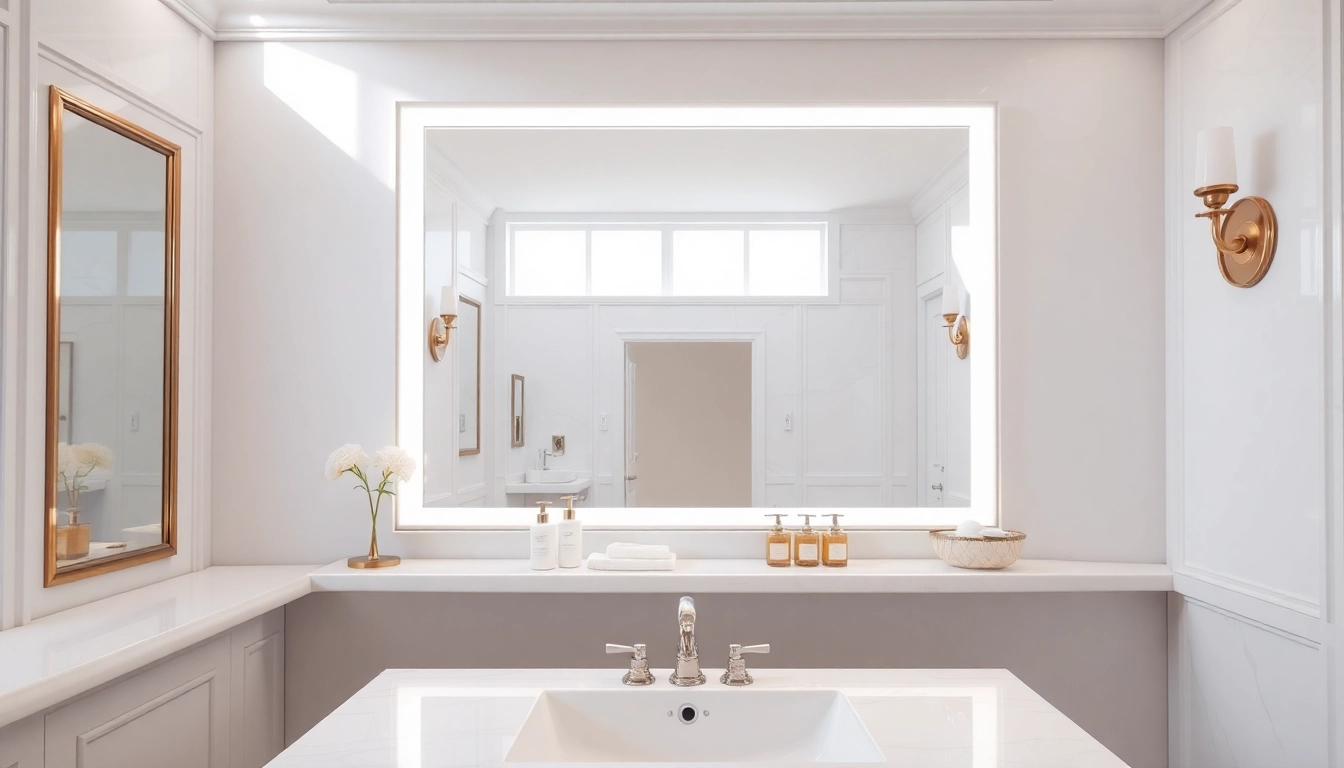 Transform your space with bathroom mirrors with lights that blend elegance and functionality.