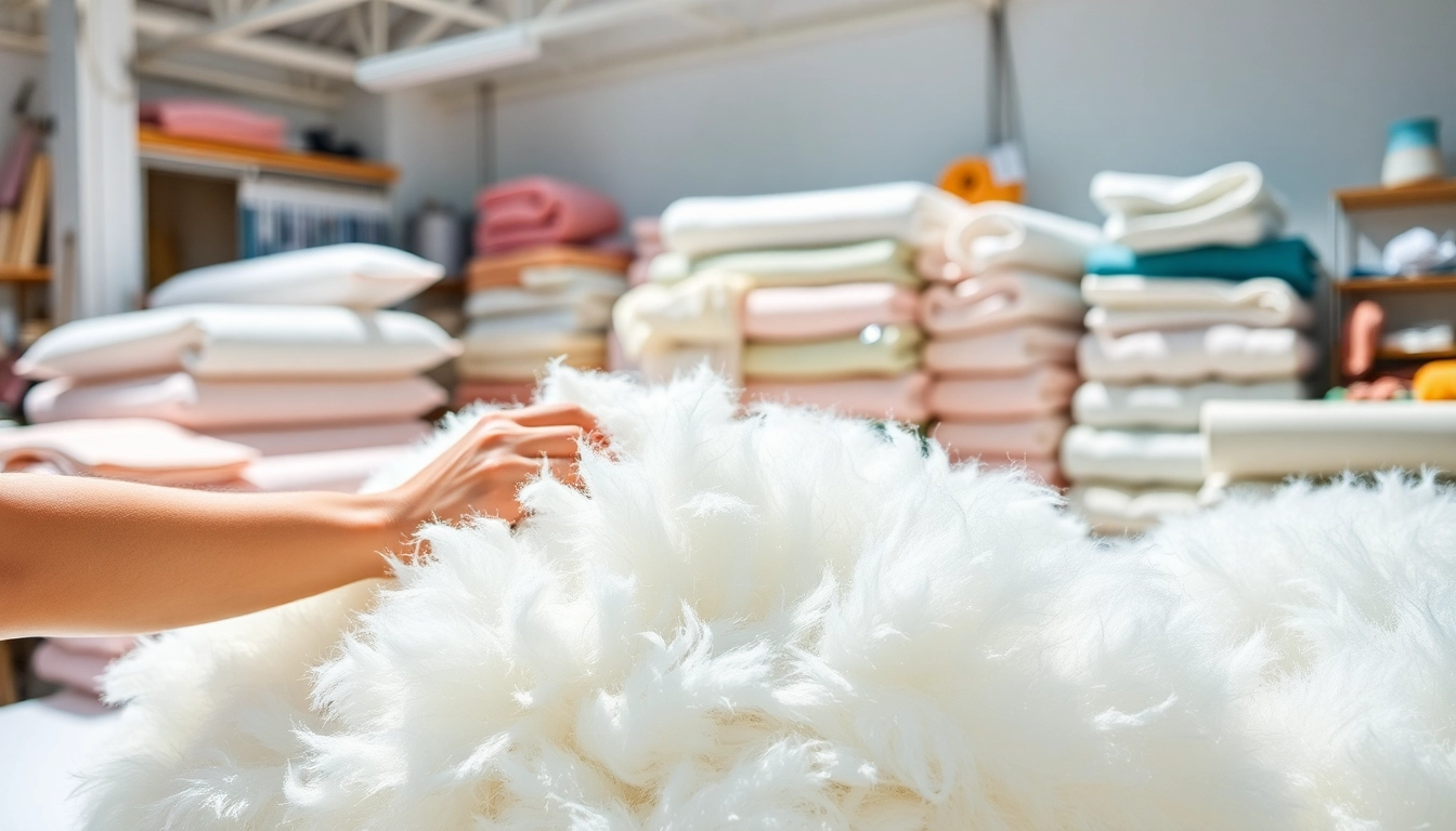 Explore fiberfill kwantum's versatile applications through vibrant textiles, showcasing its fluffy texture and creative potential.