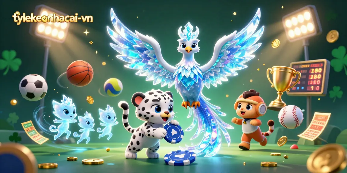 Engage in thrilling games at tylekeonhacai-vn with an ice phoenix and exciting sports elements!