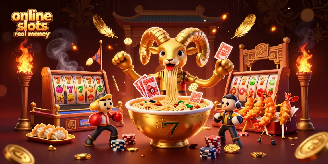 Engage in online slots real money with dynamic cartoon characters in a vibrant casino setting.