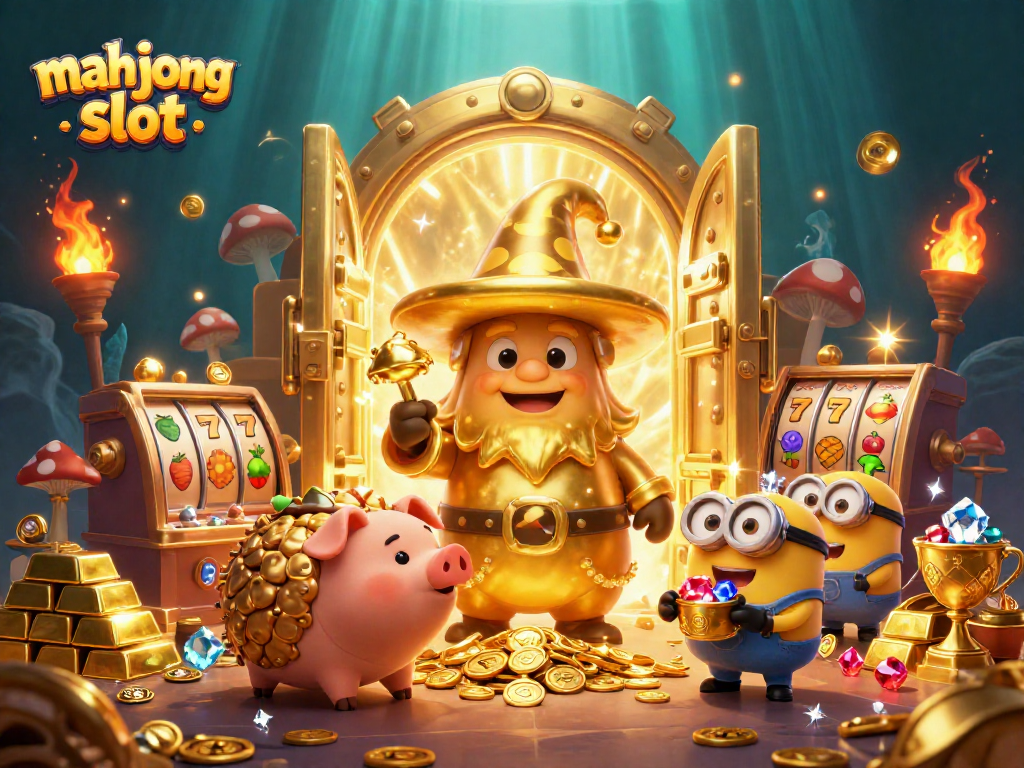 Experience the excitement of mahjong slot gameplay with magical characters and treasures.
