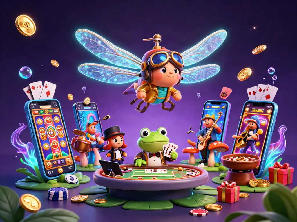 Engage with stunning necklaces while winning with vibrant casino visuals in an animated scene.