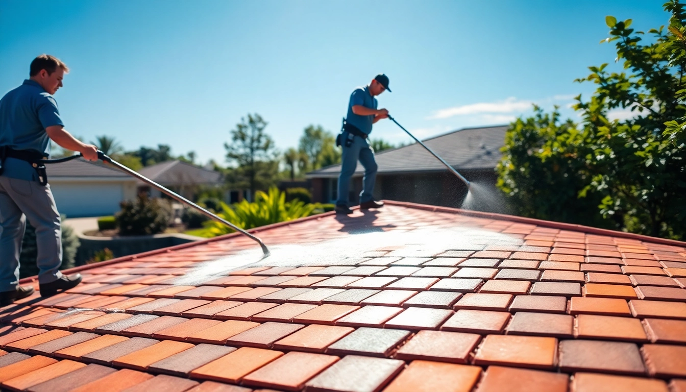 Experience quality Roof Cleaning service with a dedicated team enhancing roof aesthetics.