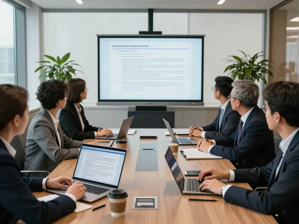 Lead Roedl legal advisors collaborating in a modern office setting, emphasizing teamwork and strategic legal solutions.