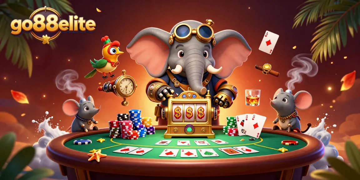 Win big with go88elite at the vibrant steampunk casino scene featuring exciting games.
