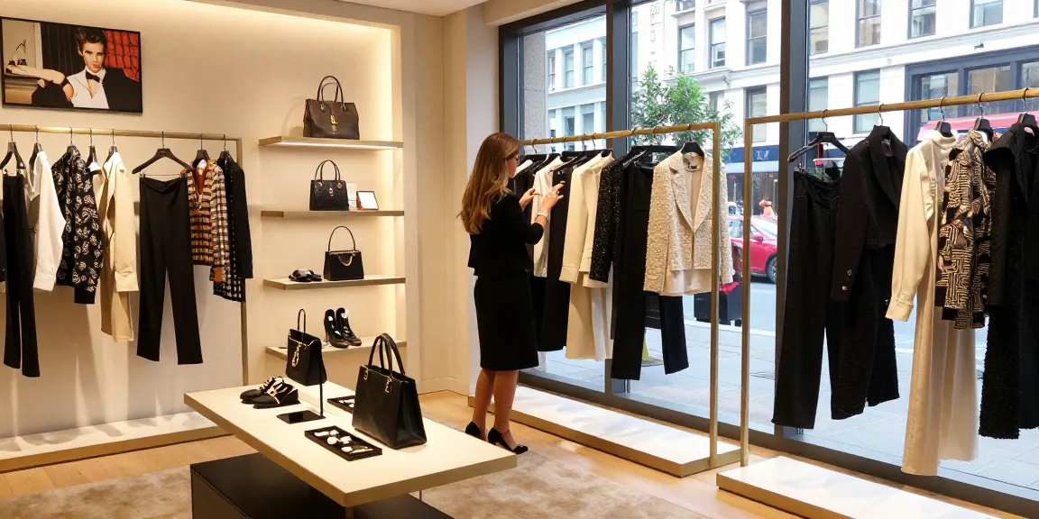 LUXURY111 gaya hidup mewah di butik fashion dengan koleksi pakaian desainer yang elegan.