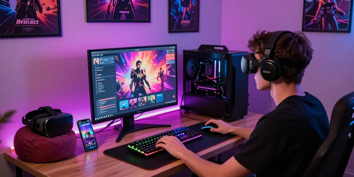 Discover exciting sex games in an engaging gaming environment featuring immersive visuals and colorful decor.