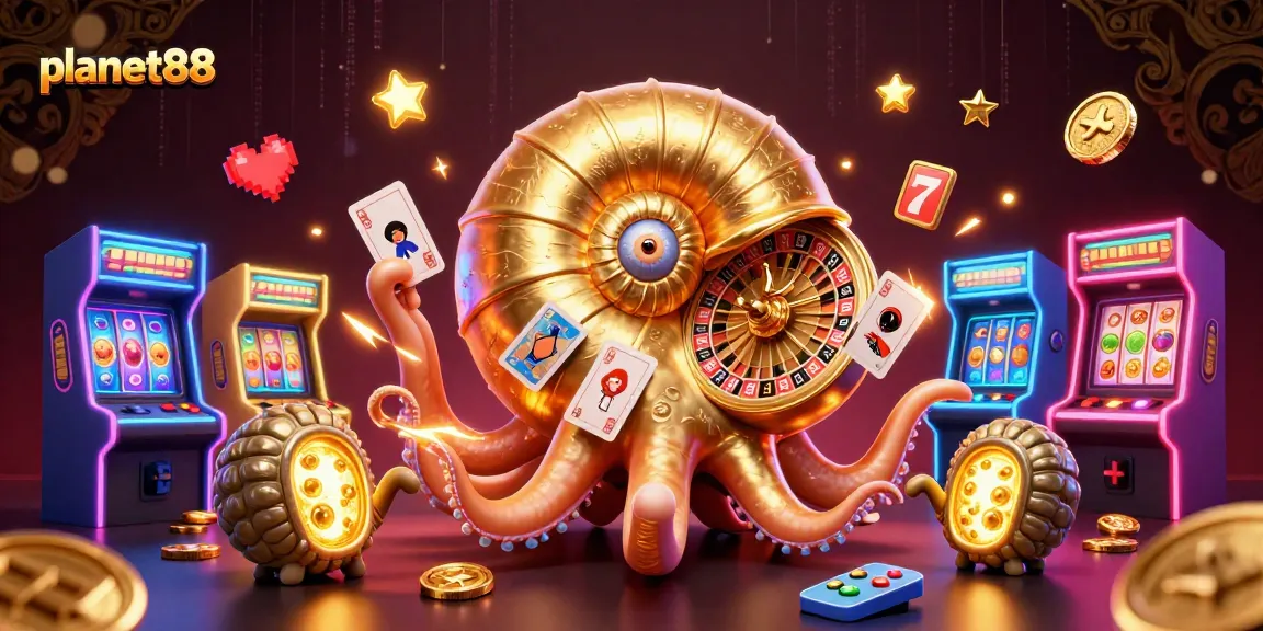 Spin to win big at planet88, featuring vibrant slot games and exciting casino elements.