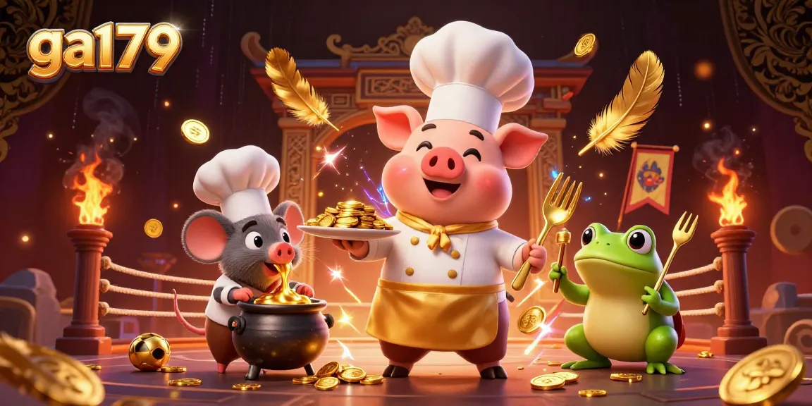 Experience ga179 with a whimsical 3D casino scene showcasing fortune and fun in a vibrant atmosphere.
