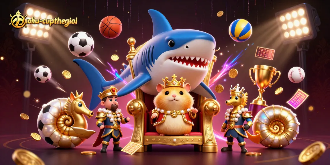 Experience thrilling nohu-cupthegioi action with a fierce golden hamster king and dynamic sports elements.